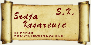 Srđa Kašarević vizit kartica